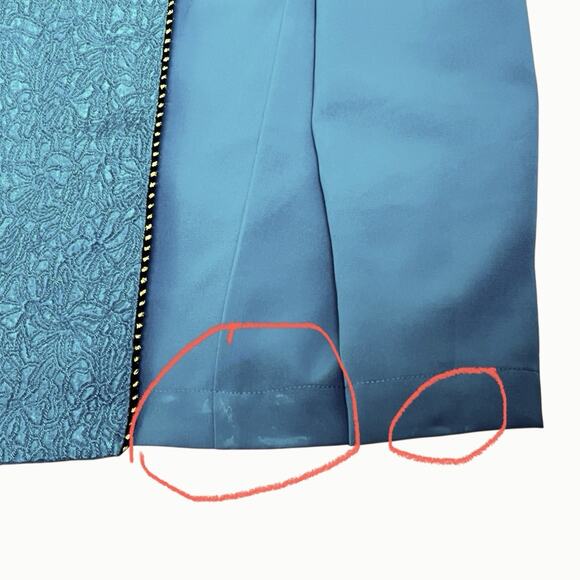 Gold Tag Victorias Secret Vintage Robe Large Blue Long Flowy 80s Luxurious READ - Picture 9 of 10